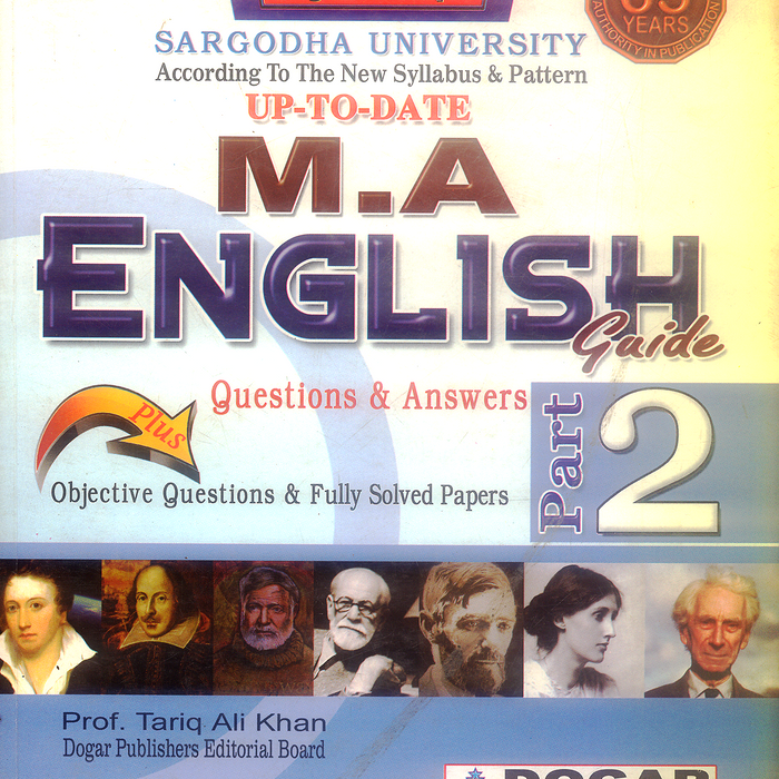 M.A English Guide Part 2 by Prof Tariq Ali Khan - Dogar