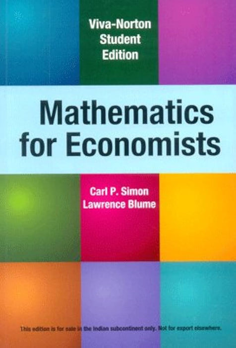 Mathematics For Economists