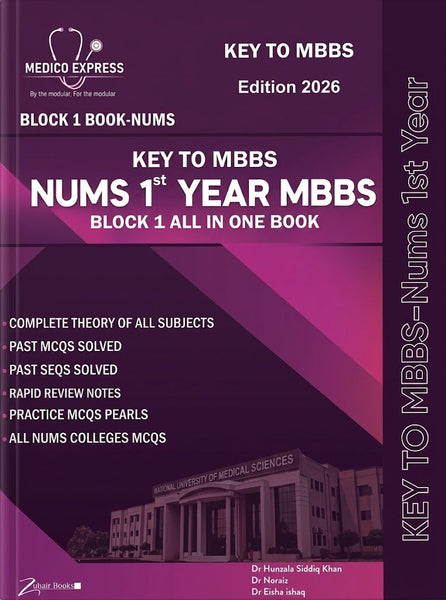 Medico Express Block 1 All in One Book NUMS 1st Year MBBS