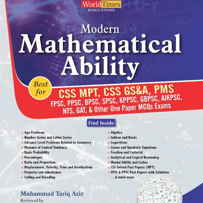 Modern Mathematical Ability For CSS PMS MPT