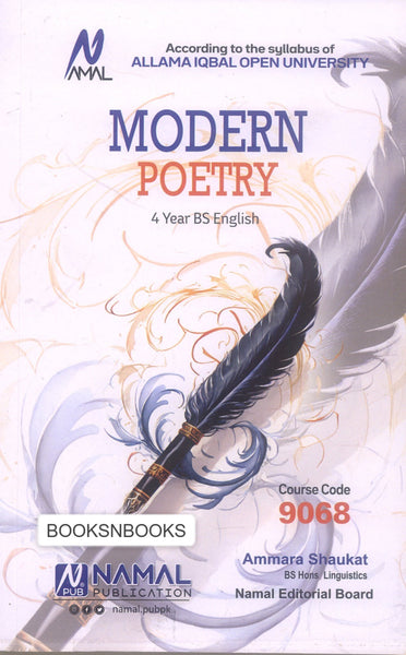 Modern Poetry For BS (Code 9068)