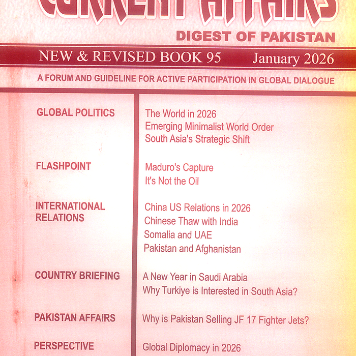 Monthly Current Affairs Digest Of Pakistan January 2026