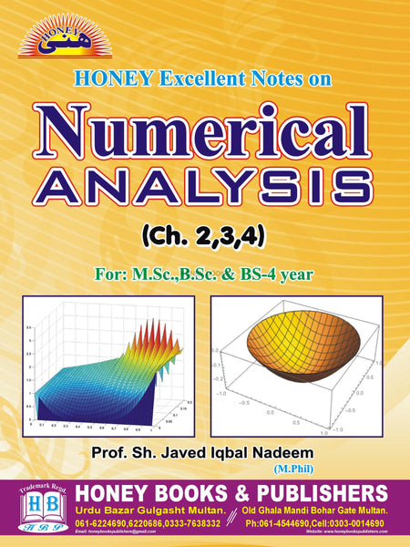 Honey Numerical Analysis (Ch 2 3 4)  By Sh Javed Iqbal Nadeem