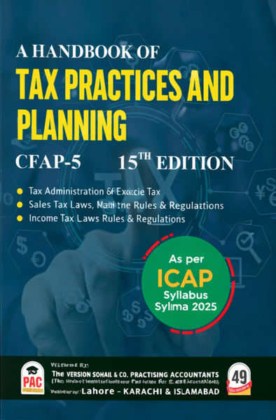 PAC CFAP 5 Tax Practices and Planning 15th Edition 