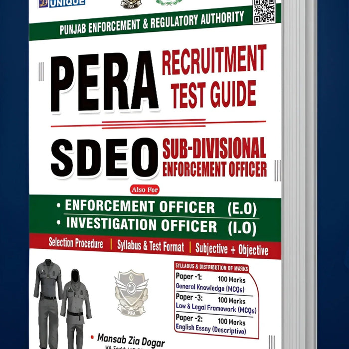 PERA SDEO Recruitment Test Guide 