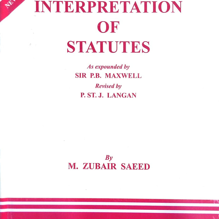 PLD The Interpretation of Statutes