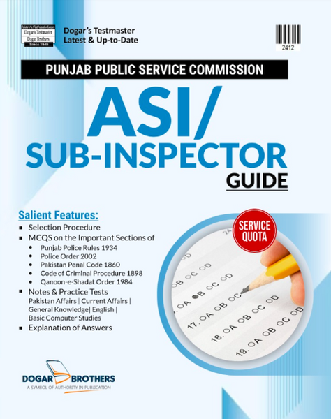 ASI Sub Inspector Test Guide For PPSC