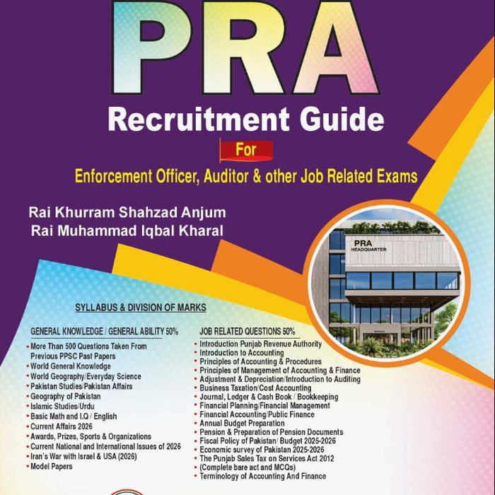 PRA - Punjab Revenue Authority Recruitment Guide