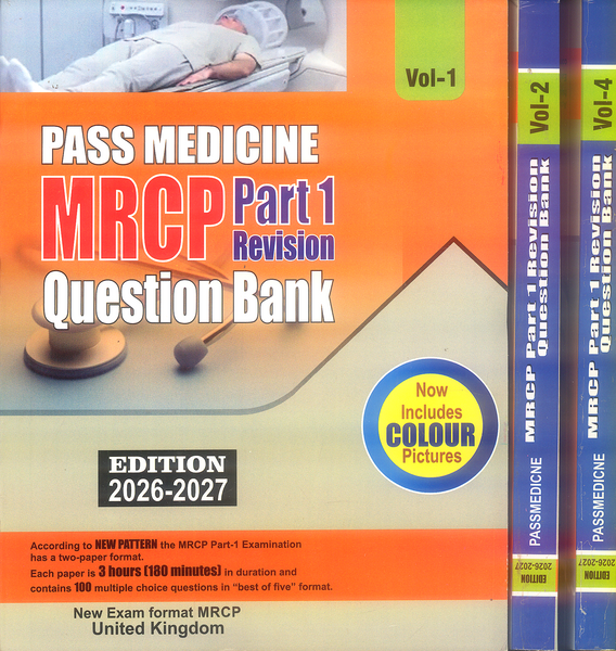 Pass Medicine MRCP Part 1 Revision Question Bank 8 Volumes Set