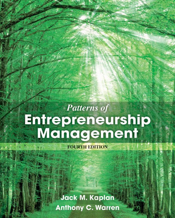 Patterns of Entrepreneurship Management 4th Edition