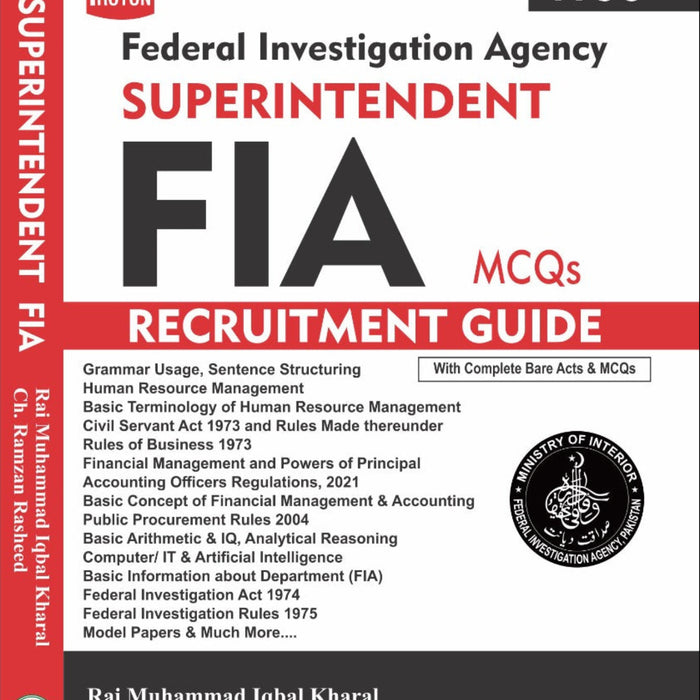 Proton FIA - Federal Investigation Agency MCQs Recruitment Guide