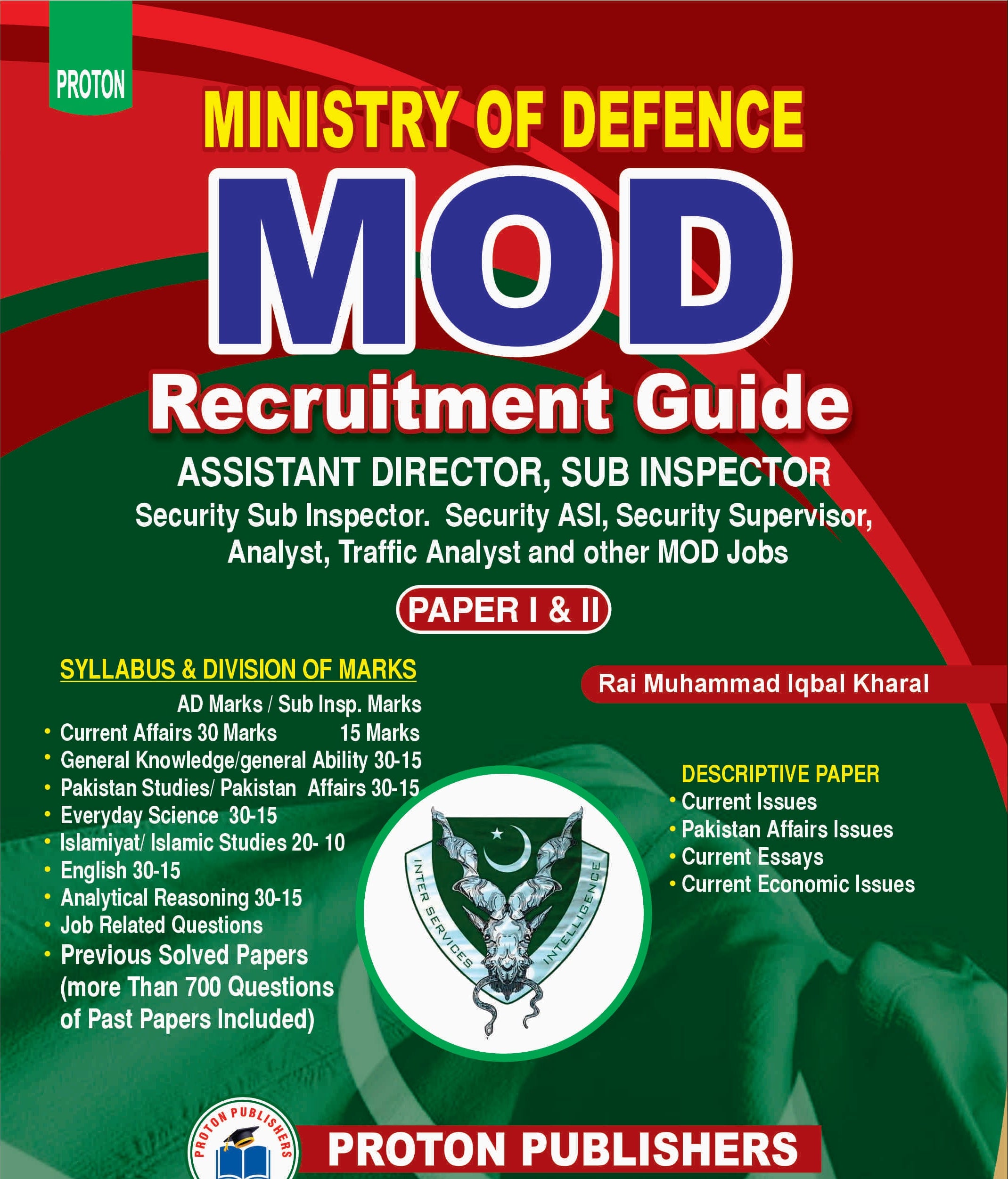 Mod Recruitment Ministry of Defence (MOD) Recruitment Guide by Rai Muhammad Iqbal Khar ...