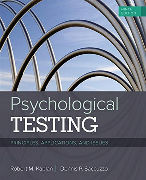 Psychological Testing: Principles, Applications And Issues