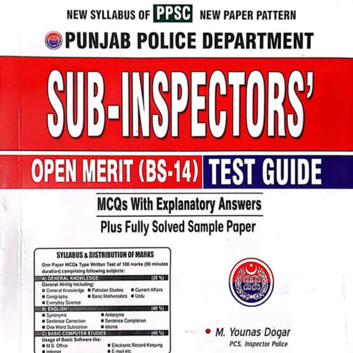 Punjab Police Department Sub Inspectors Test Guide