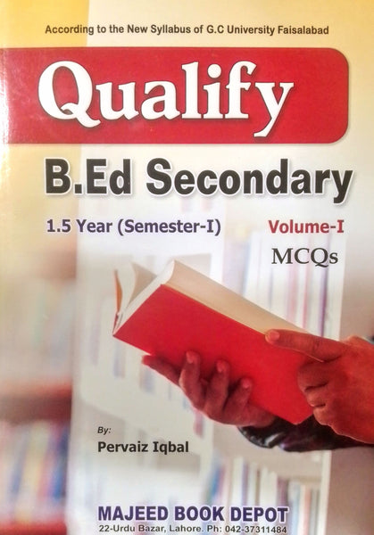 Qualify B.Ed Secondary (Volume 1) MCQs