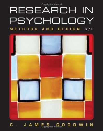 Research In Psychology: Methods and Design