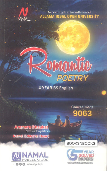 Romantic Poetry For BS (Code 9063)