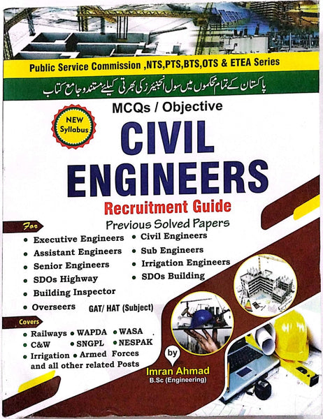 Civil Engineer Recruitment Guide MCQs For Engineers By  Imran Ahmad -Bhatti