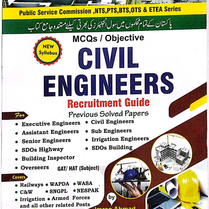 Civil Engineer Recruitment Guide MCQs For Engineers By  Imran Ahmad -Bhatti