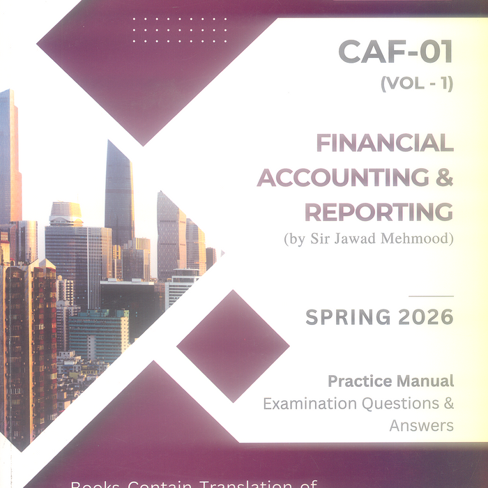 SBI CAF 01 Financial Accounting And Reporting