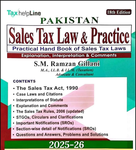 Sales Tax Law & Practice 18th Edition 