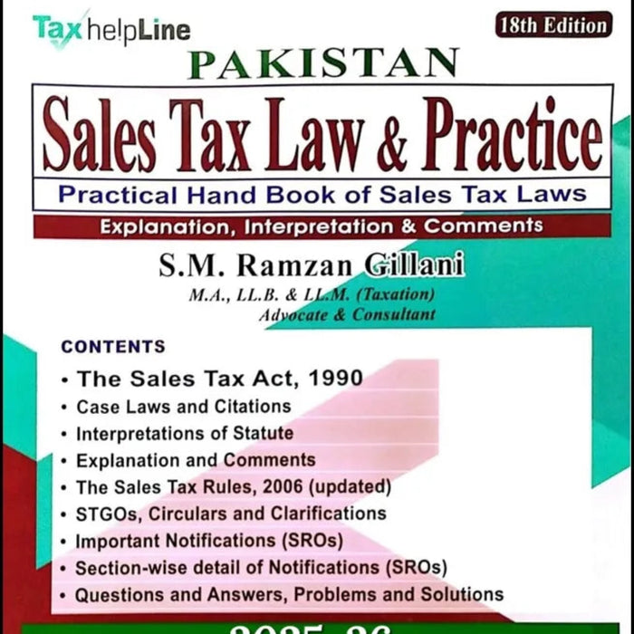 Sales Tax Law & Practice 18th Edition 