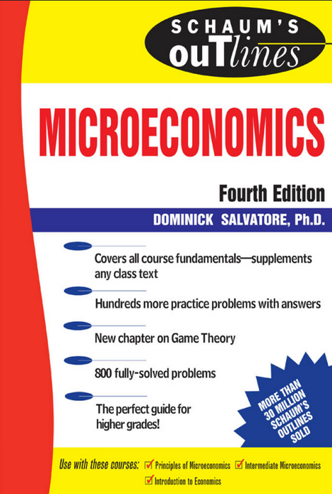 Schaum's Outline Microeconomics 4th Edition