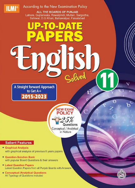 English solved past paper class 11