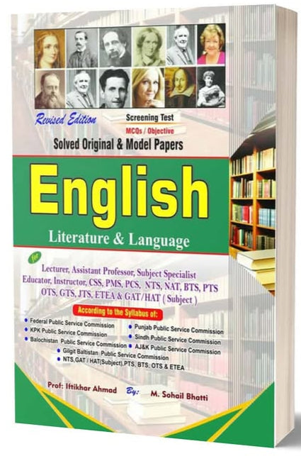 English Literature &Language MCQs Solved Papers For CSS Lecturer By  M Sohail Bhatti