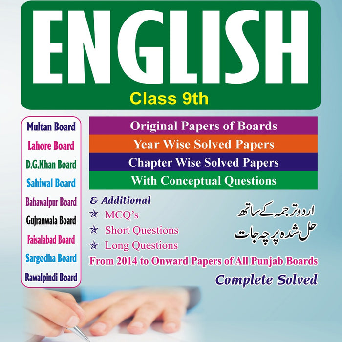 Honey English Solved Papers For 9th Class