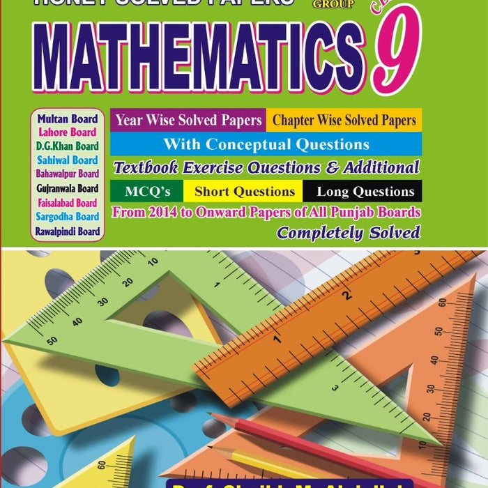 Honey Solved Papers Mathematics (EM) Science Group For 9th Class