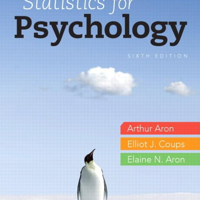 Statistics for Psychology 6th Edition