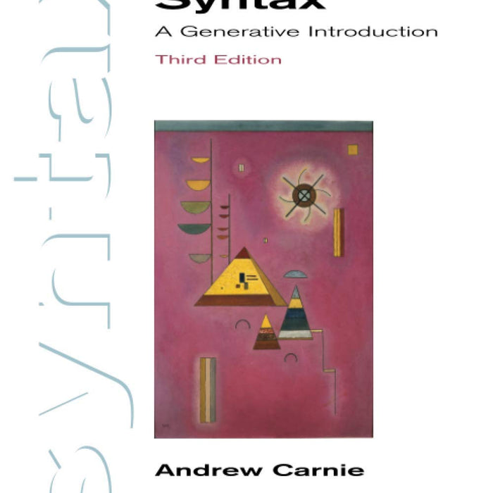 Syntax: A Generative Introduction 3rd Edition by Andrew Carnie (Author – BooksNbooks