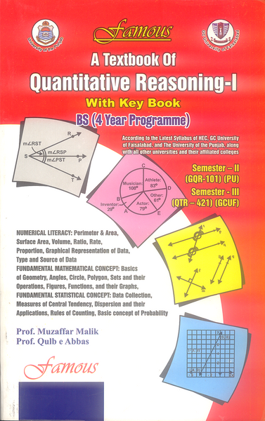 Textbook of Quantitative Reasoning I With Key Book For BS