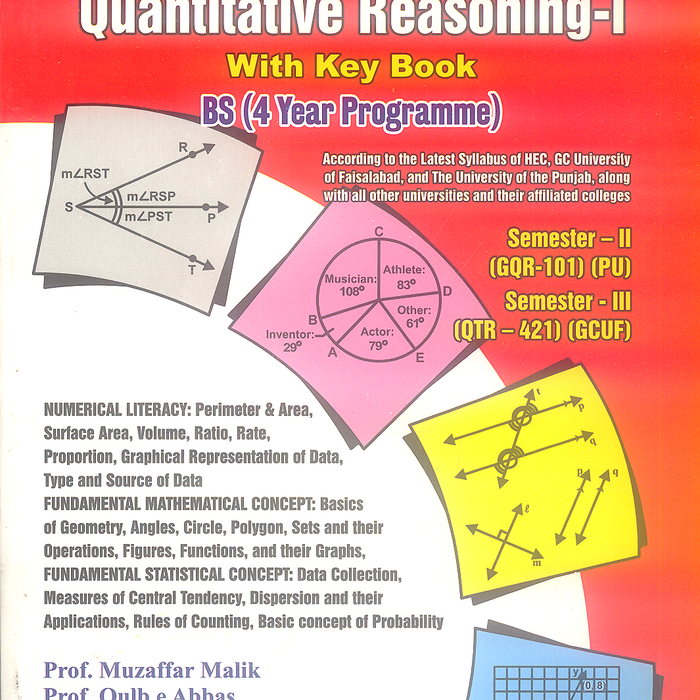 Textbook of Quantitative Reasoning I With Key Book For BS