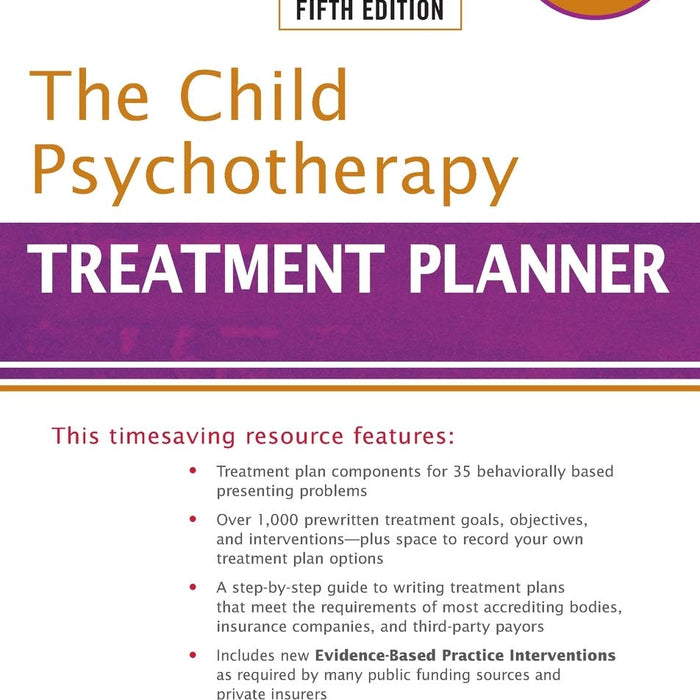  The Child Psychotherapy Treatment Planner 