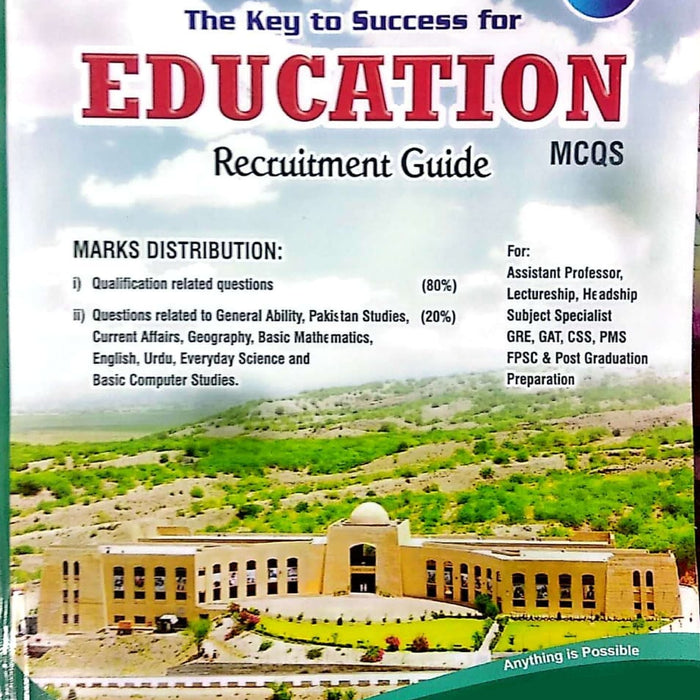 The Key To Success For Education Recruitment Guide MCQs