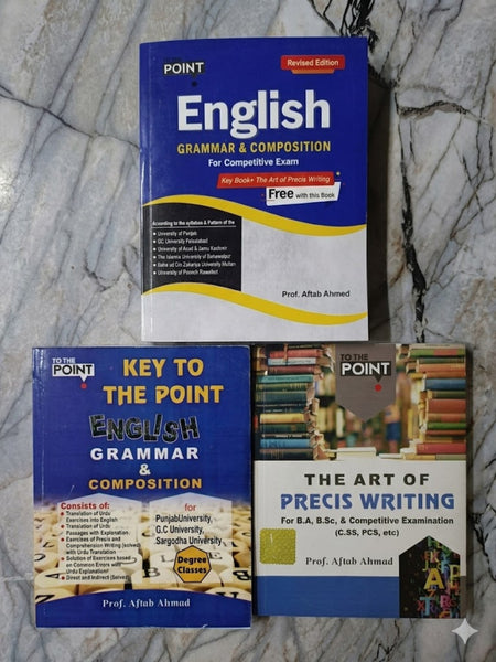  To The Point English Grammar And Composition 3 in 1 Set 