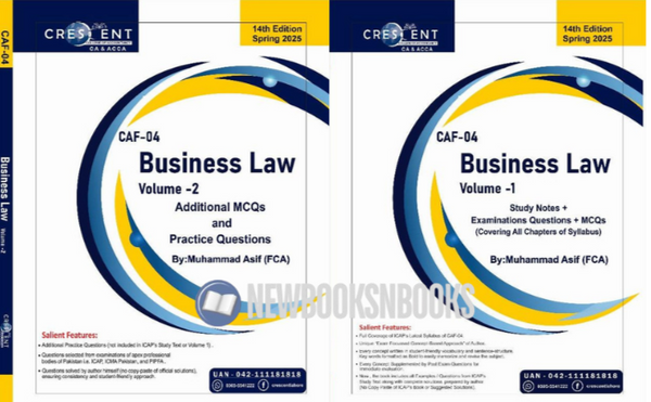 CAF- 04 Business Law Study Notes 14th Edition by Muhammad Asif - CRESENT