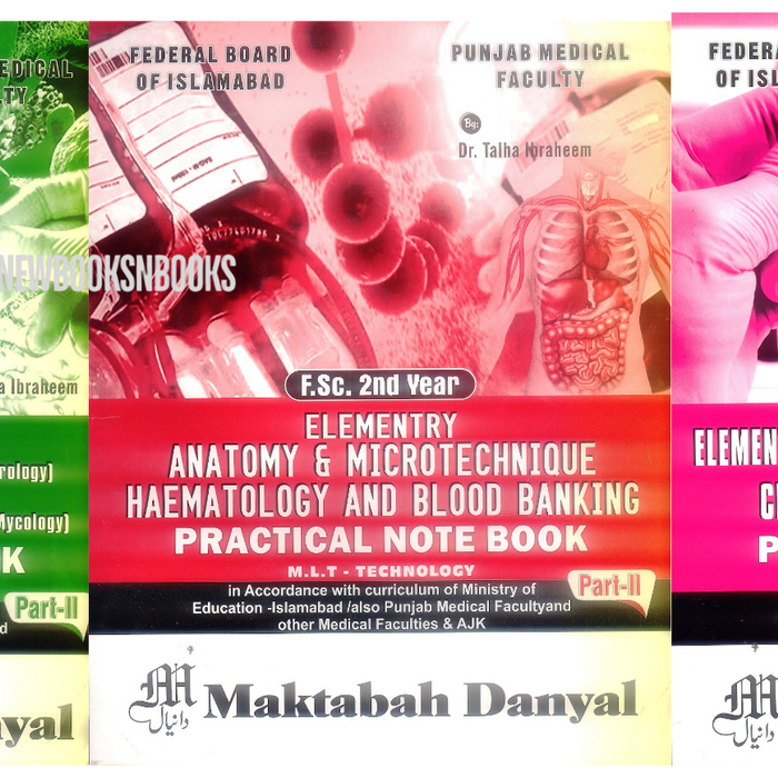 Medical Lab Technician (MLT) Practical Notebooks For FSc 2nd Year