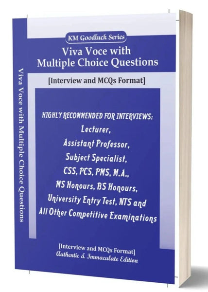 Viva Voce With Multiple Choice Questions  FOR CSS Lecturer  – Kitab Mahal