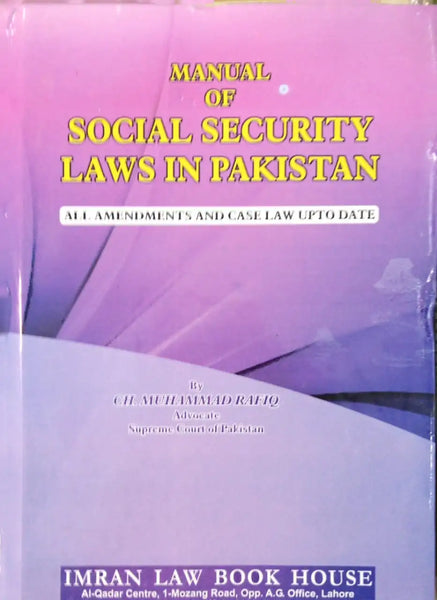Manual of Social Security Laws in Pakistan
