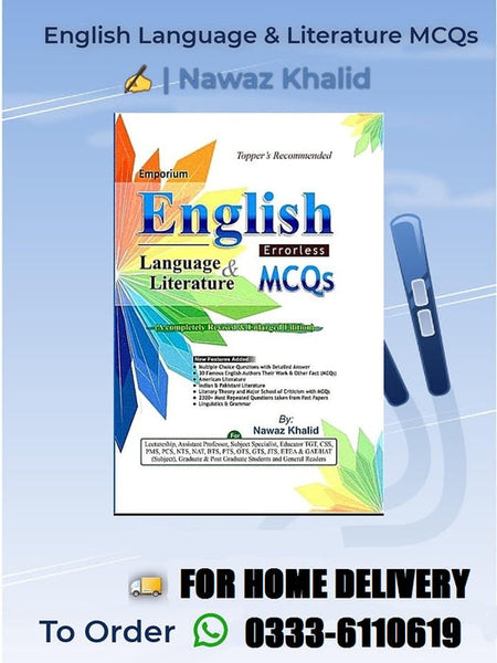 Emporium English Language & Literature MCQs by Nawaz Khalid for  PPSC CSS