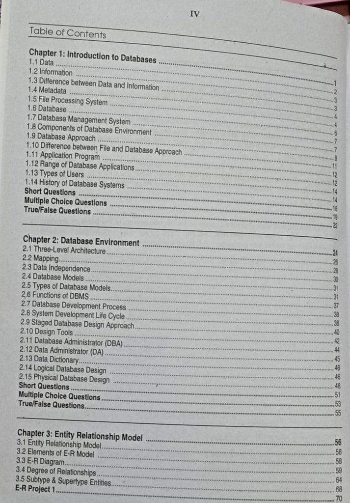 A Fundamental Study of Database Management Systems 3rd Edition ...