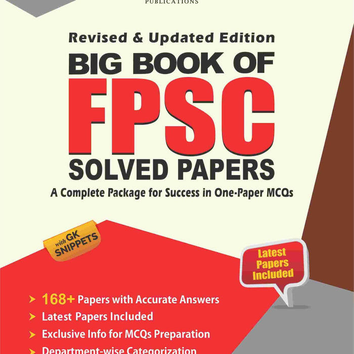 Big Book Of FPSC Solved Papers 