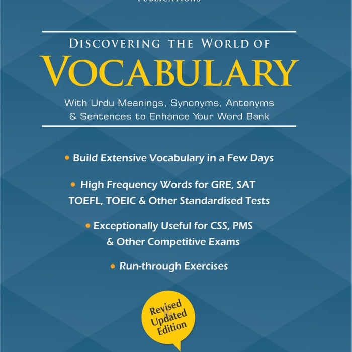 1 Discovering The World Of Vocabulary For CSS PCS PMS by  Adeel Niaz -  JWT