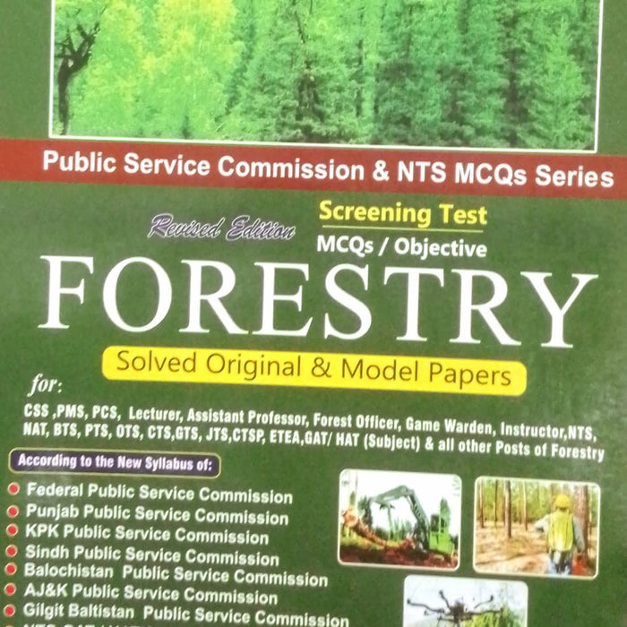 Forestry MCQs for PSC & NTS by M Sohail Bhatti Irfan Ahmad