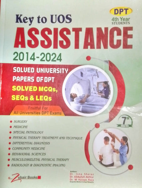 Assistance Key To UOS 4th Year DPT Students Solved Papers