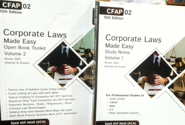 CFAP 02 Corporate Laws (Made Easy) VOL-I & II 12th Edition