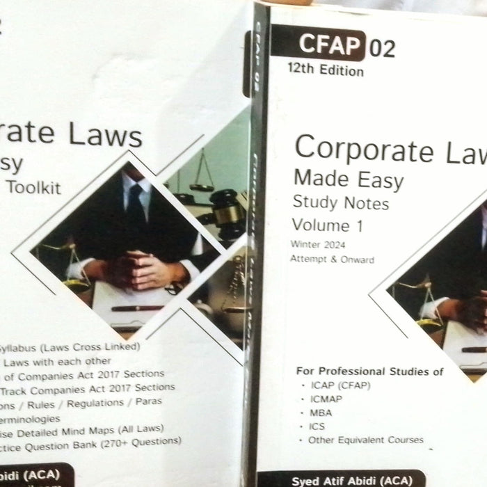 CFAP 02 Corporate Laws (Made Easy) VOL-I & II 12th Edition